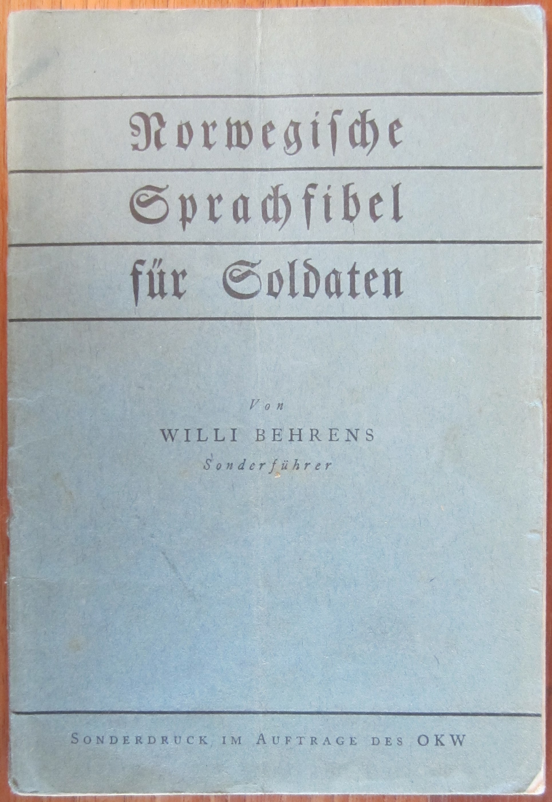 Photo Norwegische Sprachfibel für Soldaten