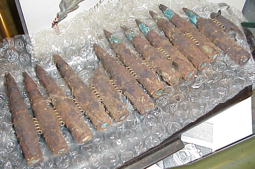 Photo MG Gurt with 12 bullets - Utah Beach excavation