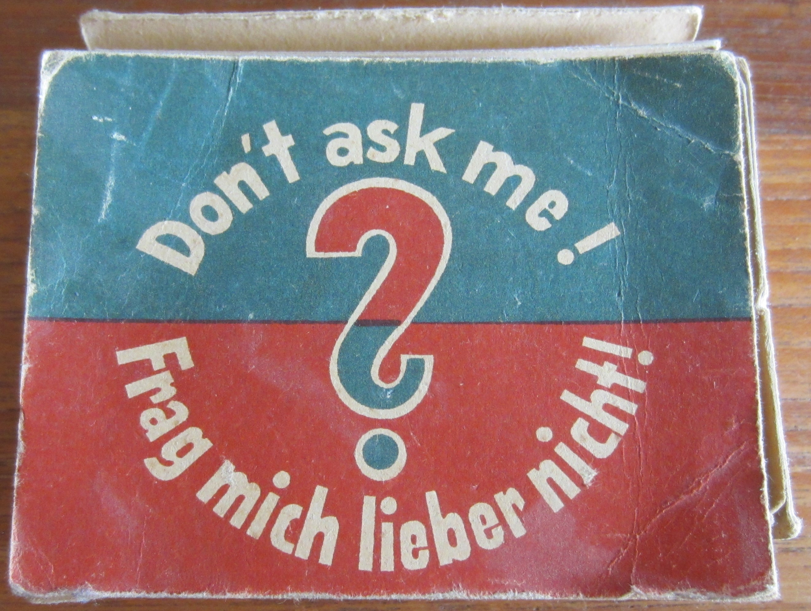 Photo Don't ask me! - Frag mich lieber nicht!