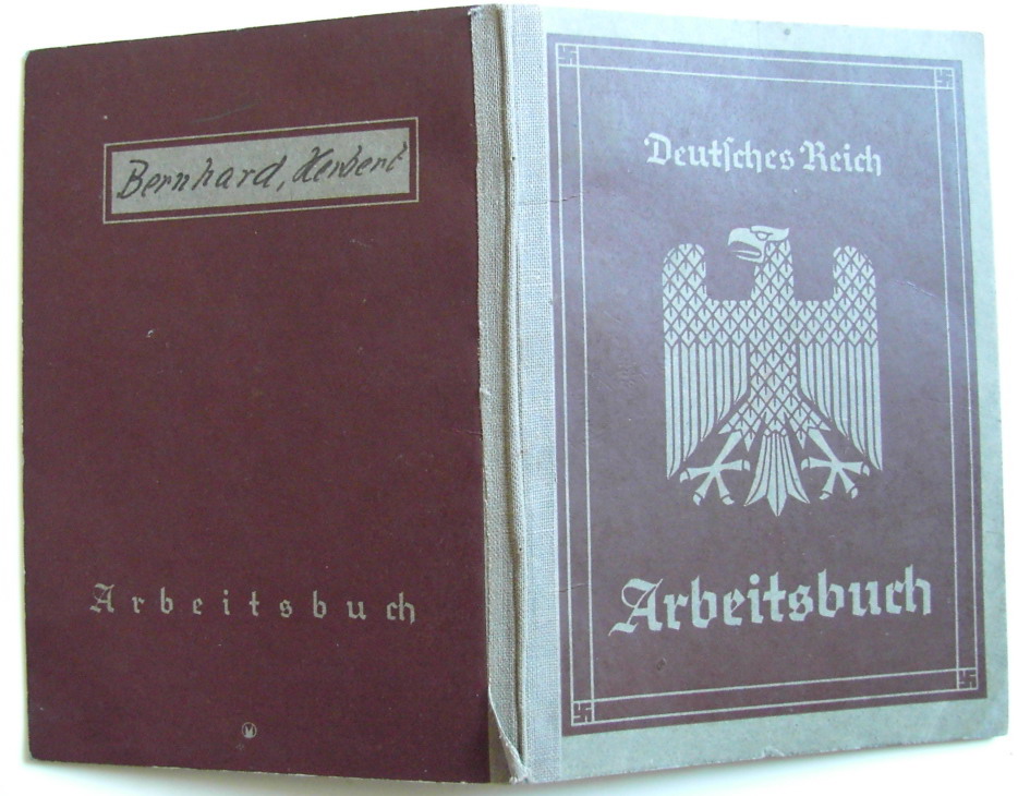 Photo Arbeitsbuch 1e model Nr 190-13241 + Merkblatt - Herbert Bernhard