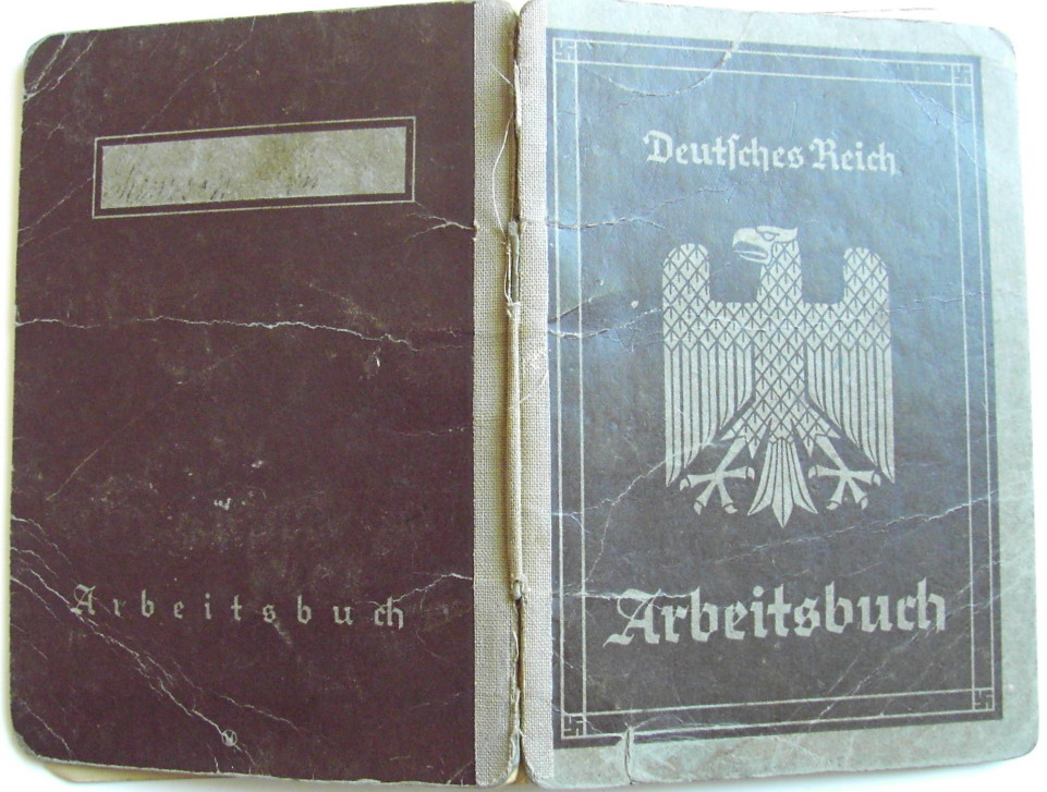 Photo Arbeitsbuch 1st model Nr 40-0488542 A - groene binnenkant - Renzsch