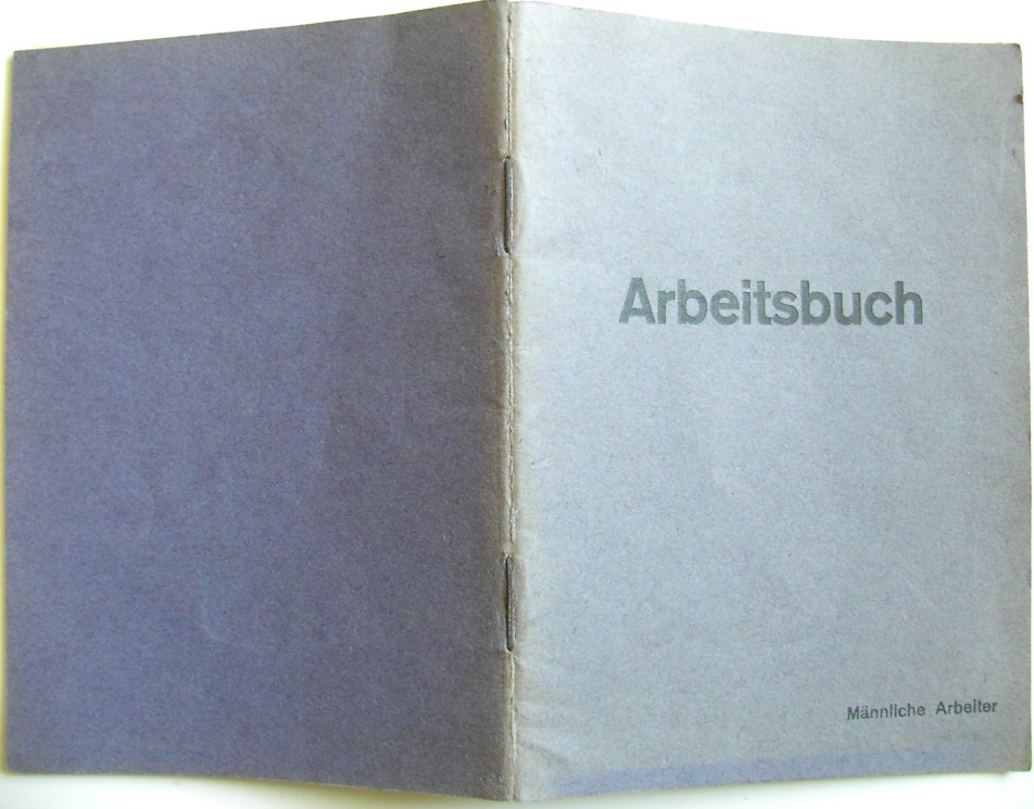 Photo Arbeitsbuch - Männliche Arbeiter - bleu