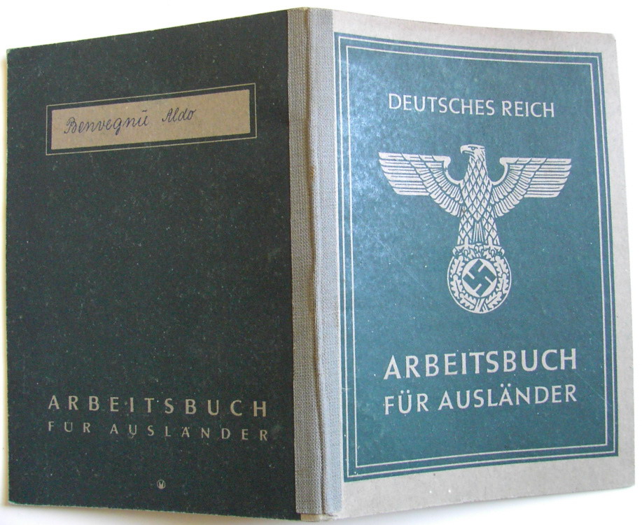 Photo Arbeitsbuch für Ausländer - Nr A 379-030223 - Reichsbahnausbesserungen Linz