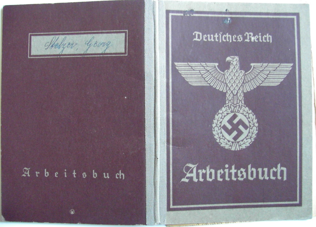 Photo Arbeitsbuch 2nd model Nr 318-1x3373 - Anzeige des Arbeitsbuchinhabers