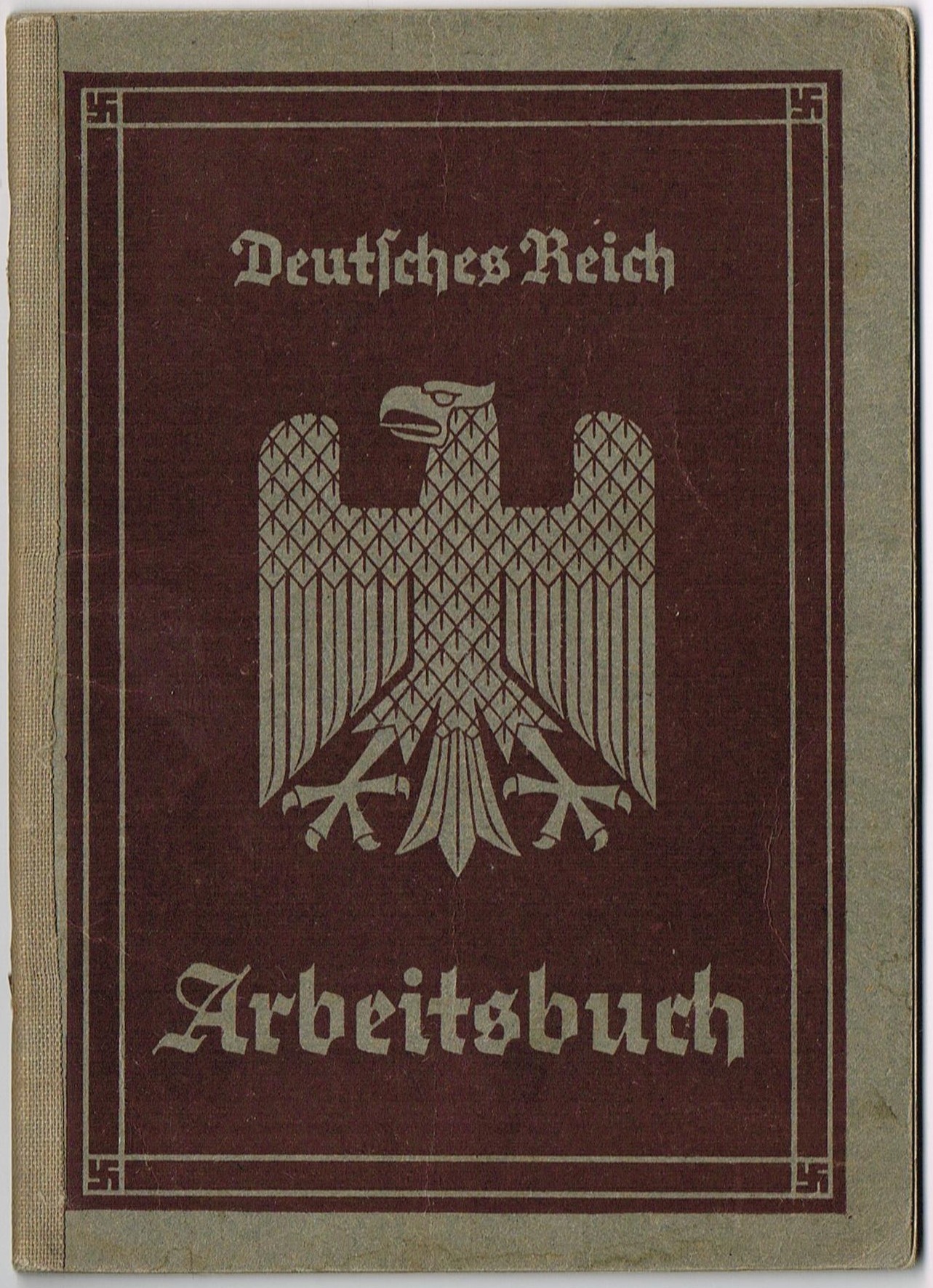 Photo Arbeitsbuch 1st model Nr 111/75884 + Soldbuch 1st WW