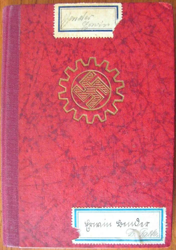 Photo DAF Mitgliedsbuch - XXX Erwin