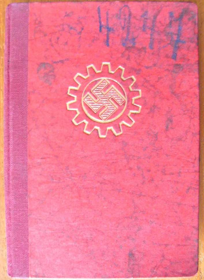 Photo DAF Mitgliedsbuch - Ernst Hoffmann