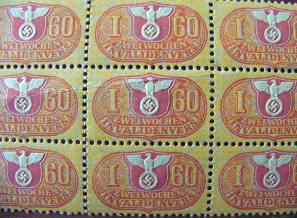 Photo Stamp Invalidenverschicherung - 26 pieces