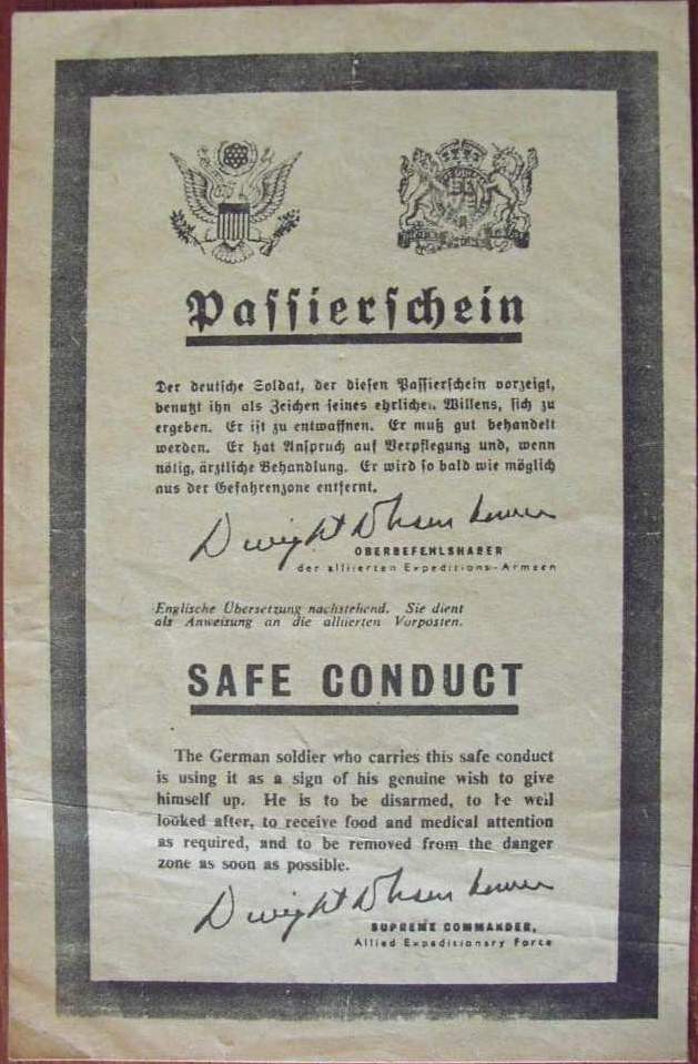 Photo Passierschein - Safe Conduct - black