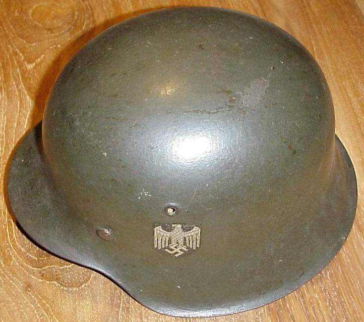 Photo Wehrmacht helmet - single decal - Heer 