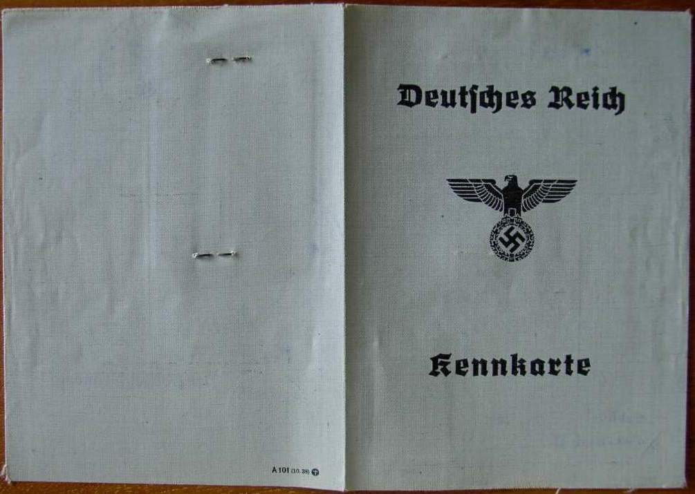 Photo Kennkarte - A 83650 - Mevr. Rüdel - Kennort Kiel