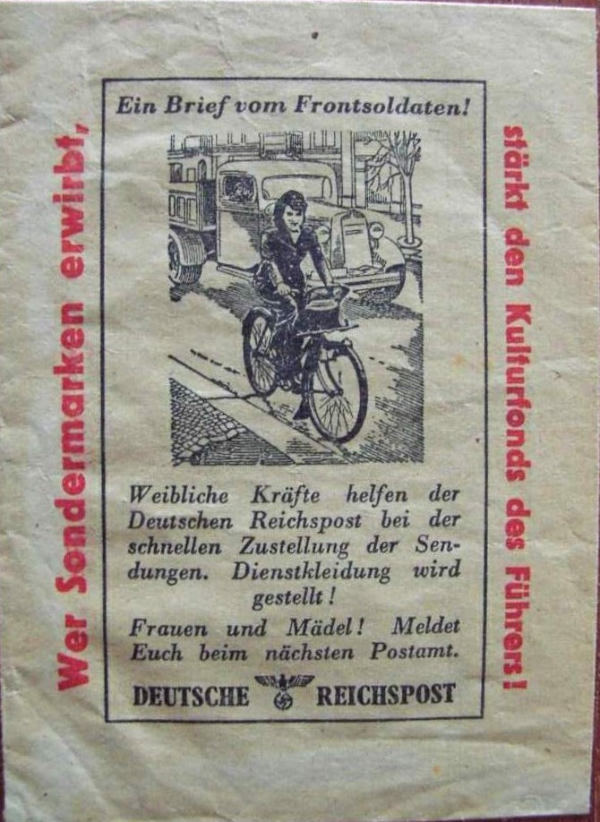 Photo Paper bag - Weibliche Kräfte helfen der Deutschen Reichspost bei der .....