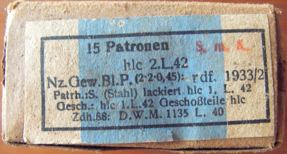 Photo Ammo box - 15 Patronen S.m.K - hlc 2.L.42 - EMPTY!