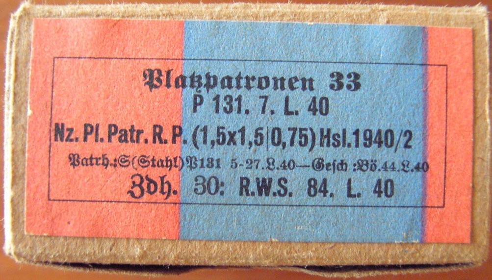 Photo Ammo box - Platzpatronen 33 - P131.7.L.40 - EMPTY!