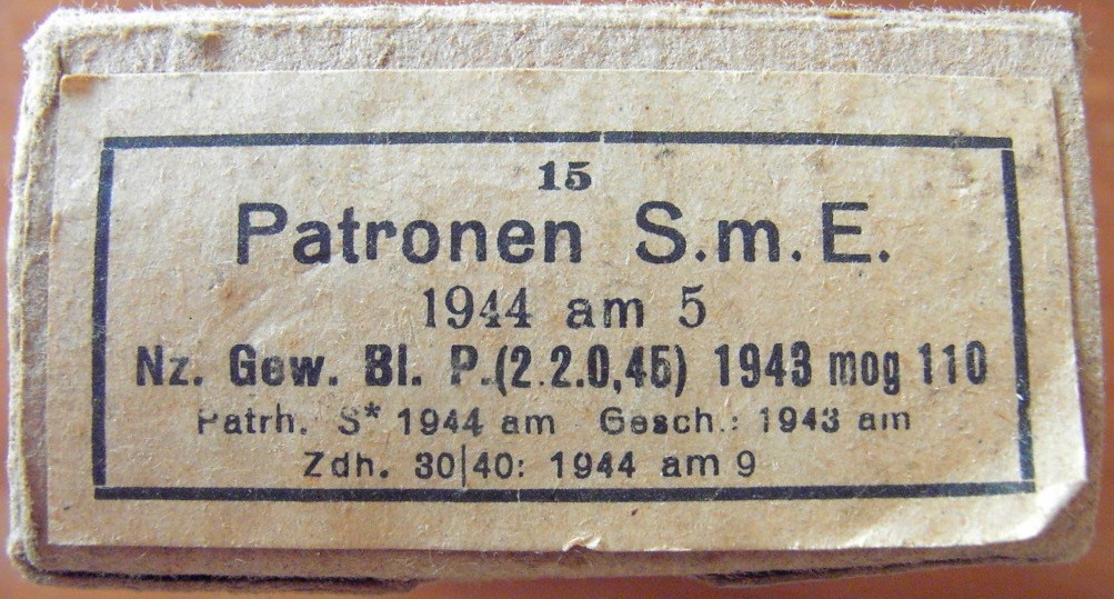 Photo Ammo box - Patronen S.m.E. - 1944 am 5 - EMPTY!