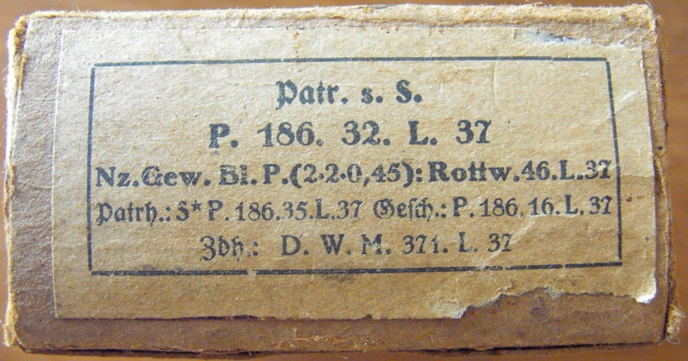 Photo Ammo box - Patr.s.S. - P.186.32.L.37 - EMPTY!