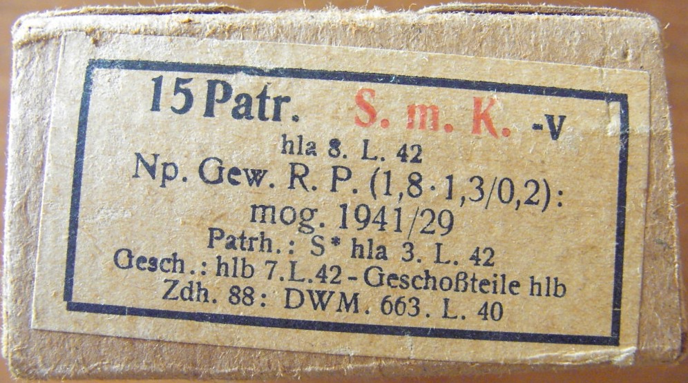 Photo Ammo box - 15 Patr. S.m.K.-v - hla S.L.42 - EMPTY!