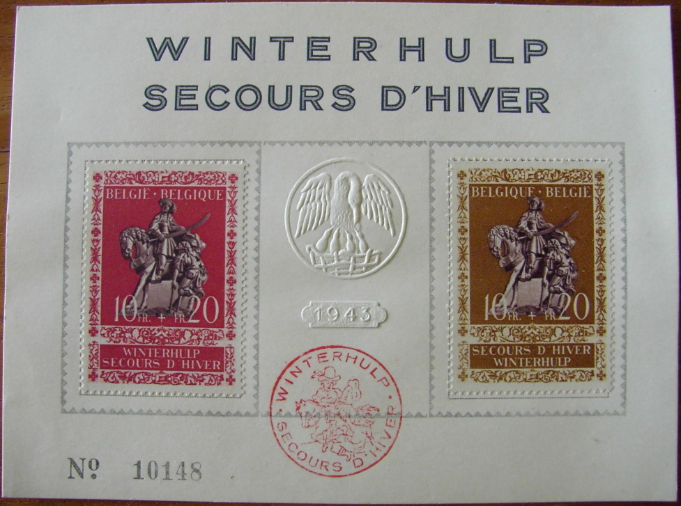 Photo Stamp sheet - Winterhulp - Secours d'Hiver - 1943 - N° 10148