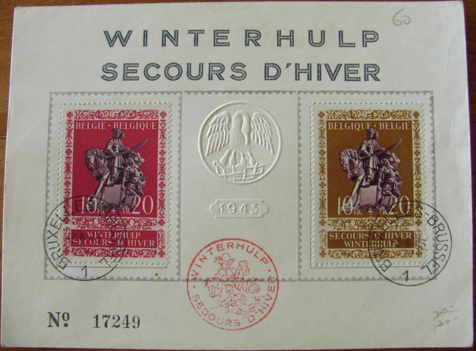 Photo Stamp sheet - Winterhulp - Secours d'Hiver - 1943 - N° 17249
