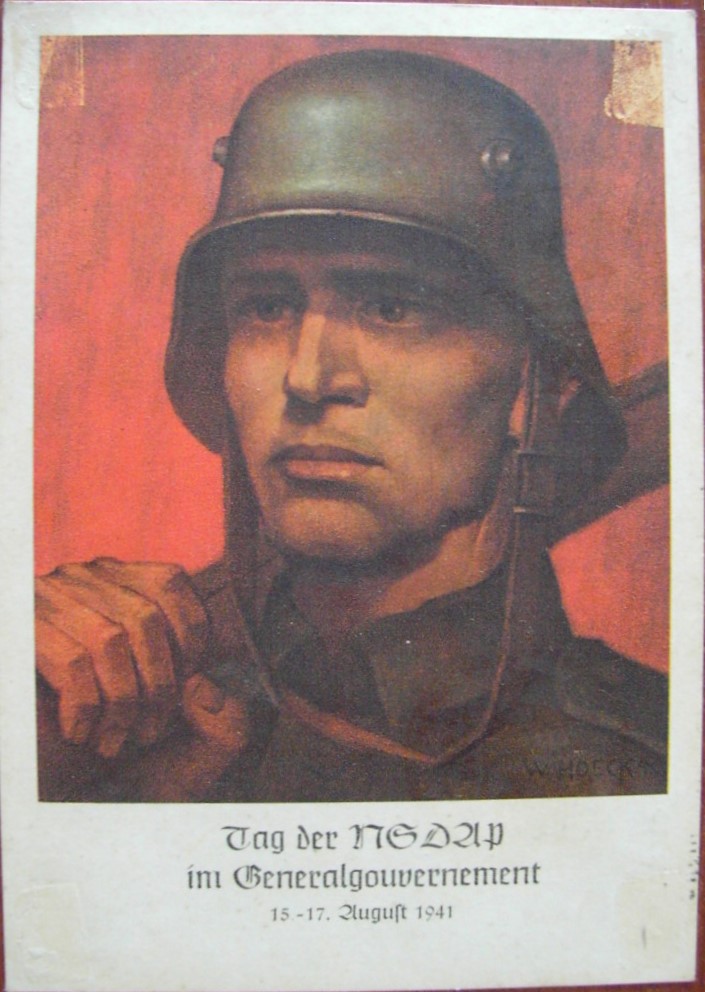 Photo Postcard : Tag der NSDAP im Generalgouvernement