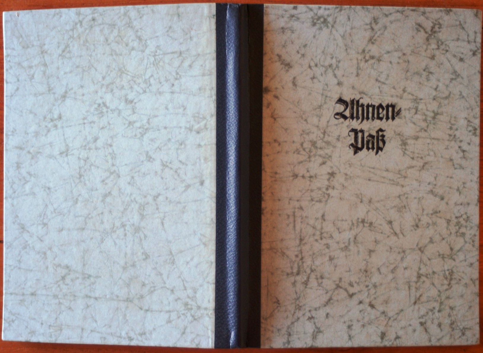 Photo Ahnenpass - blue spine - empty