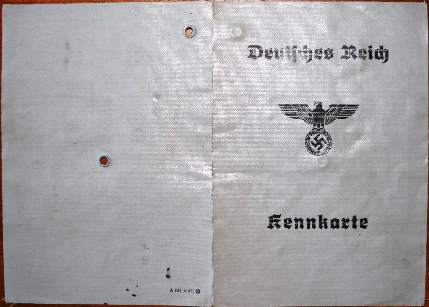 Photo Kennkarte - A 00631 - Arünberg (Schles.)