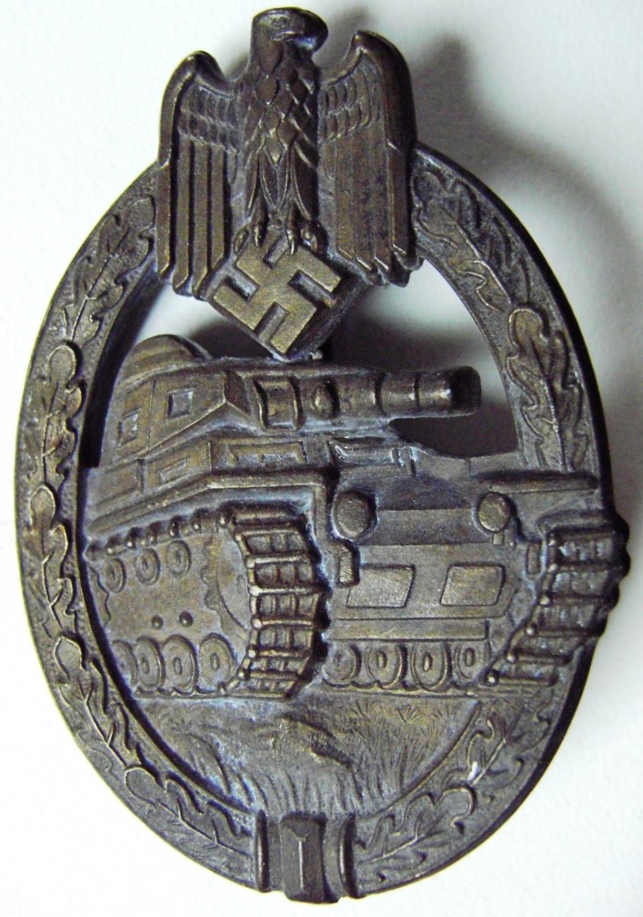 Photo Panzerkampfabzeichen - Brass - Copy 12 "Aurich 1.8.1"