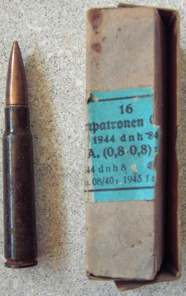 Photo Ammunition box - 16 Pistolenpatronen m. SE - 1944 dnh 84 - EMPTY!