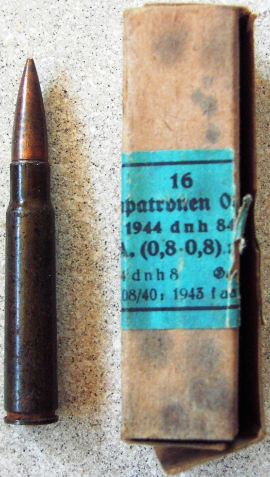 Photo Ammunition box - 16 Pistolenpatronen m. SE - 1944 dnh 84 - EMPTY!