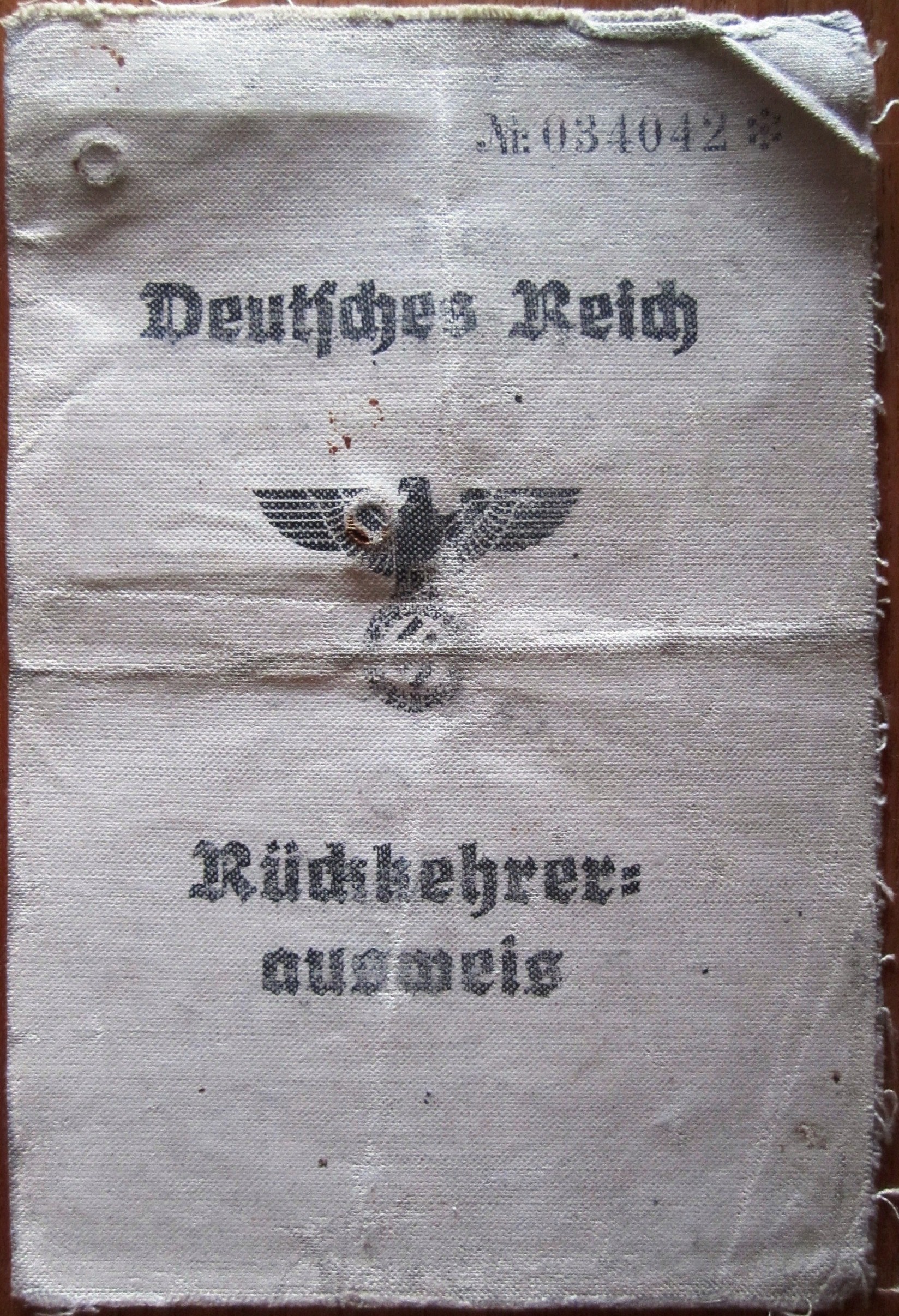 Photo Rückkehrer-Ausweis