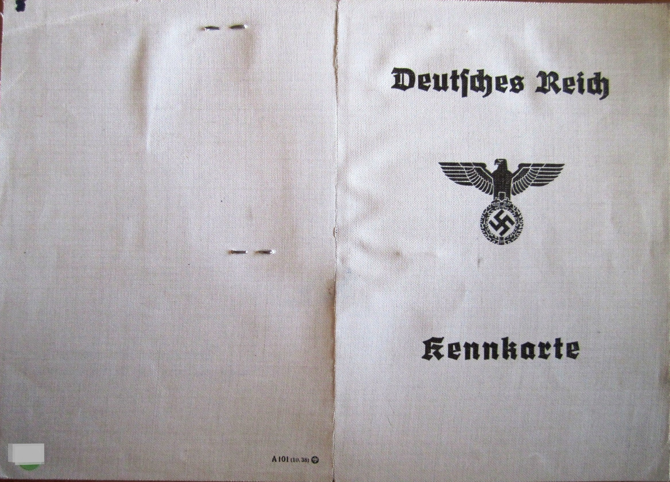 Photo Kennkarte - A 03020 - Mevr. Hilde Gerda Bress - Kennort Volmarstein