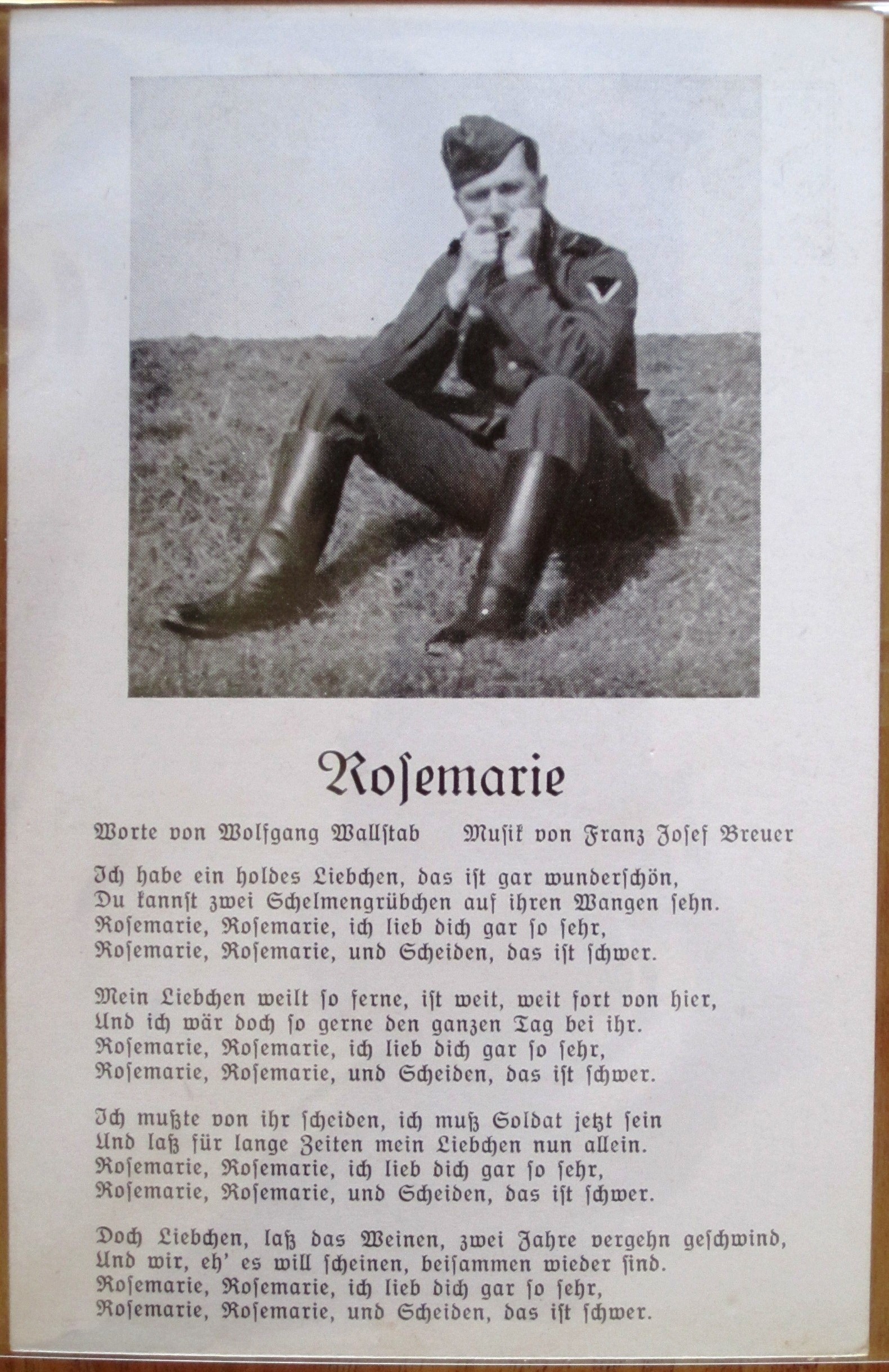 Photo Postcard : Song : Rosemarie - Special-Verlag Robert Franke, Hamburg 36 - E/0234