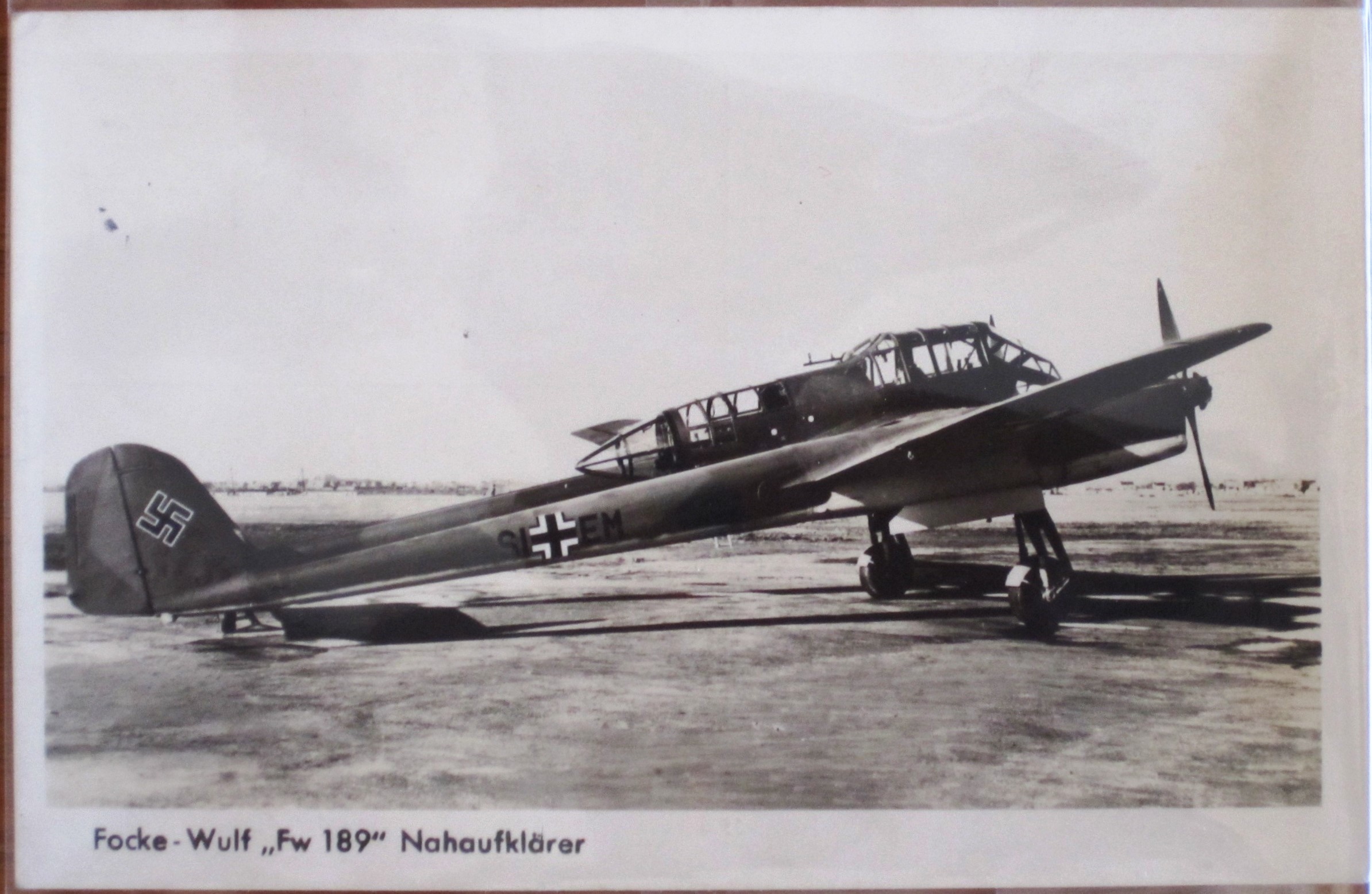 Photo Postcard : Focke-Wulf "Fw 189" Nahaufklärer - 3576