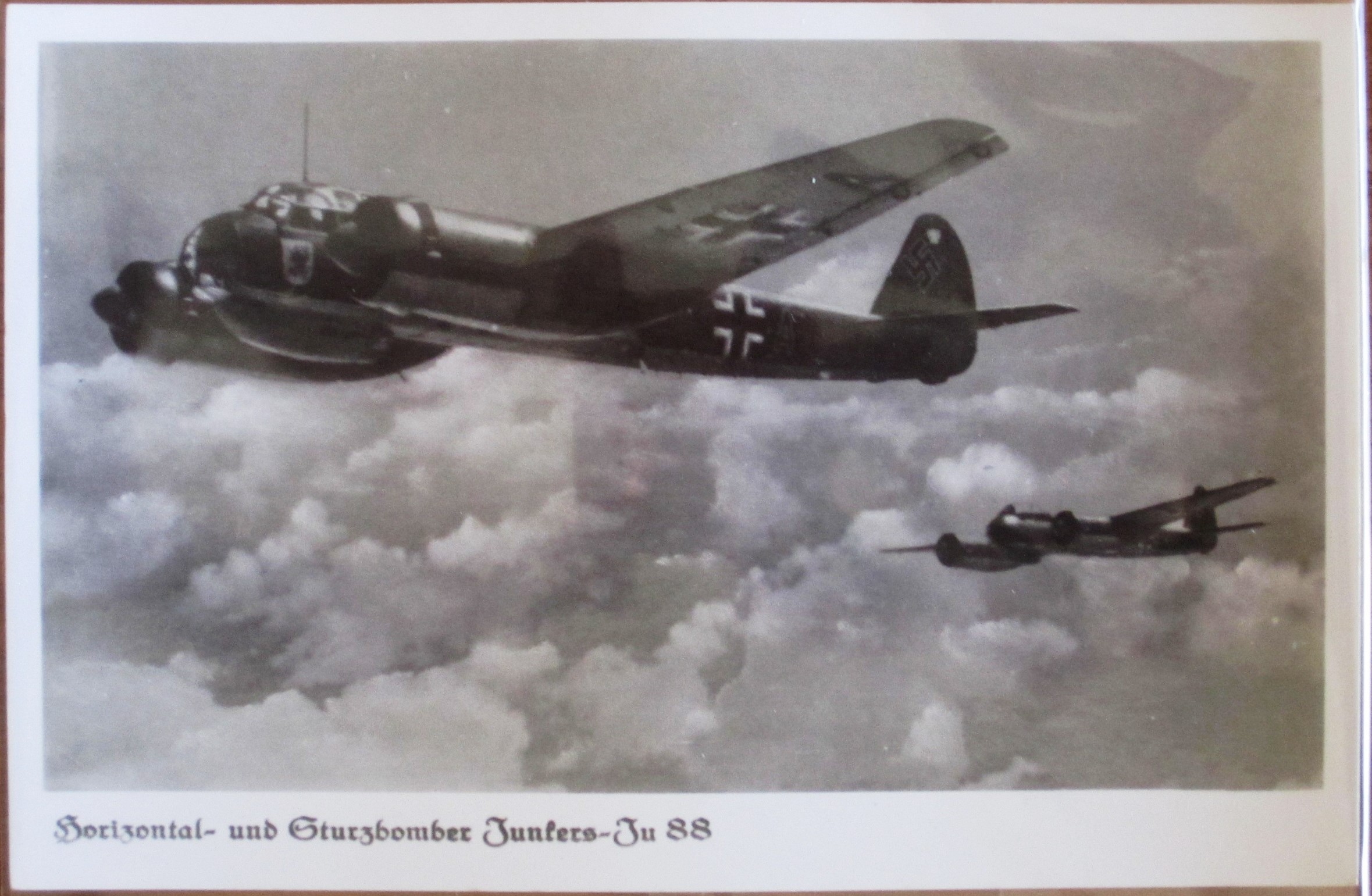 Photo Postcard : Horizontal- und Stursbomber Junkers Ju88