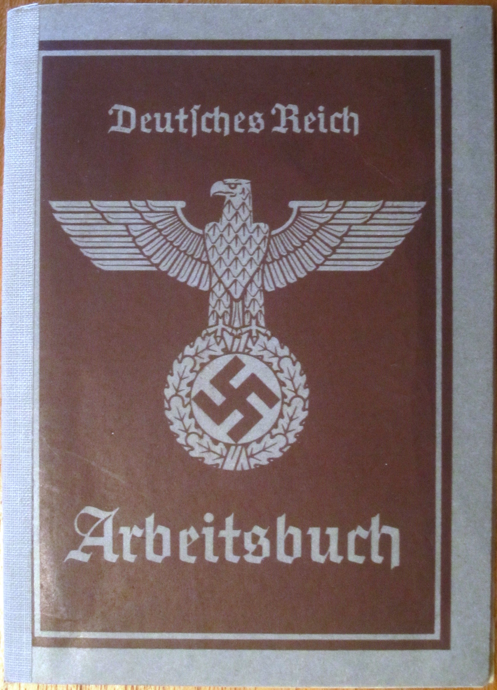 Photo Arbeitsbuch 2nd model Nr 202/Us/376771 - Moses geb Herr - Anzeige des Arbeitsbuchinhabers