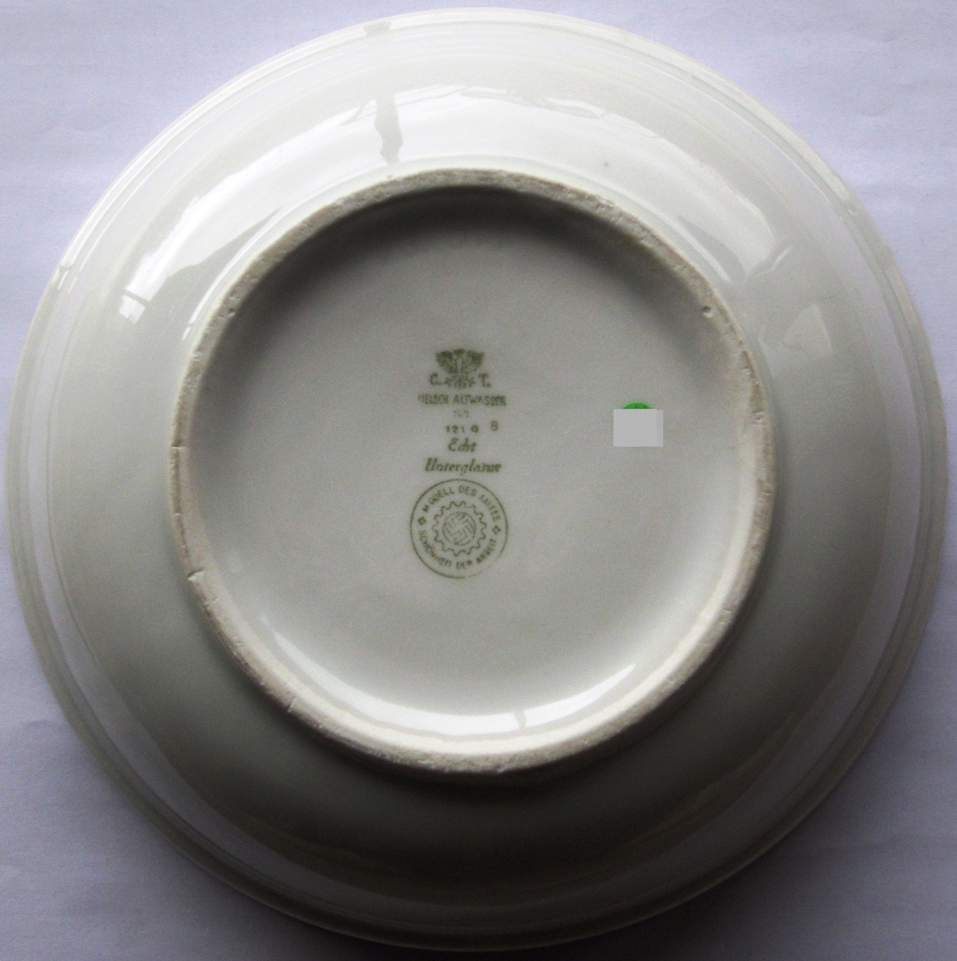 Photo Round bowl - Modell des Amtes - Schönheit der Arbeit - Melsch Altwasser - Echt Unterglasur